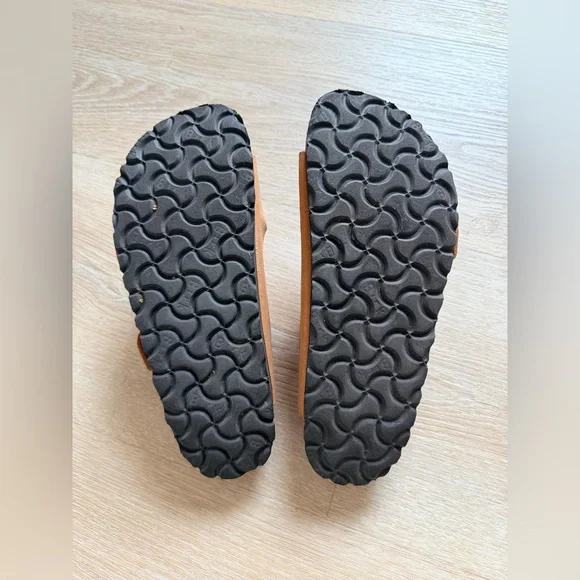 Birkenstock Arizona Vegan Birko-Flor Nubuck – Earthy Pecan Geo – Size 36 / 5–5.5 - Picture 7 of 9